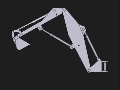 Excavator arm 3D model