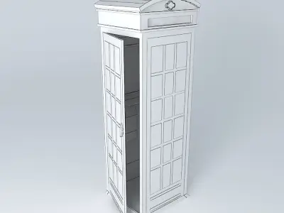 Eco Rail Track Telephone Box Dummy Old Steam Days Free 3D model