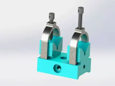 Double V-Block Clamp 3D model