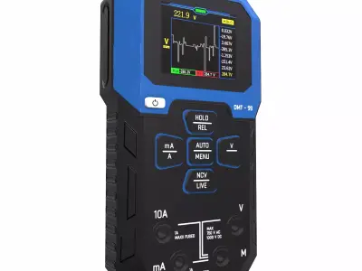 Digital Multimeter Low Poly Low-poly 3D model