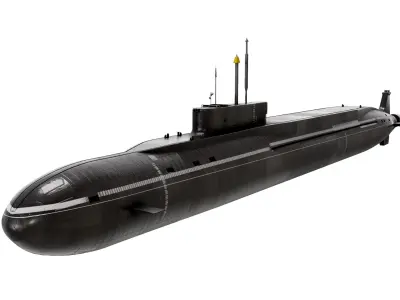 K-549 Knyaz Vladimir Borei-Class Submarine 3D model