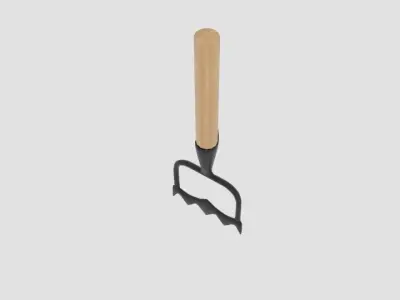 Sneeboer Royal Dutch Hoe Weeder Straight Low-poly 3D model