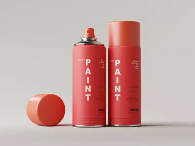 Spray Paint Can Low-poly 3D model purchase