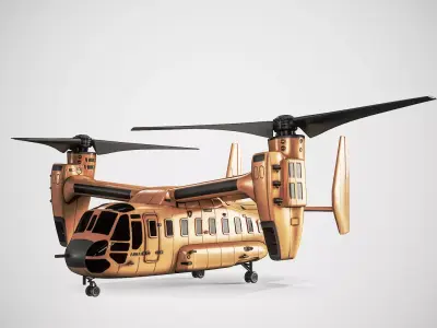 Current Tiltrotor Aircraft 3D model