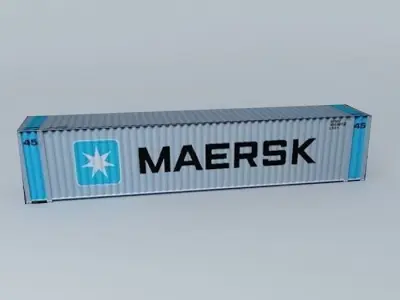 Maersk Container 45 Free 3D model