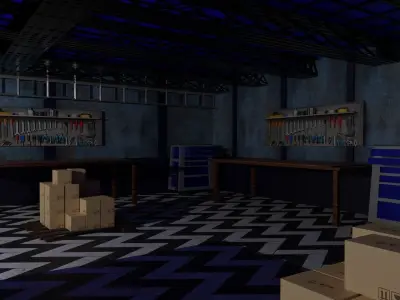 Workshop Low-poly 3D model buy