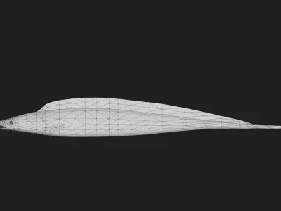 Aba fish Low-poly 3D model
