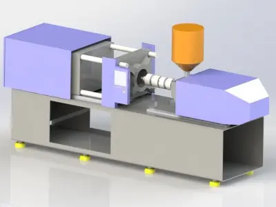injection moulding machine 3D model