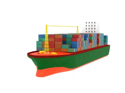 Container Ship  3D model