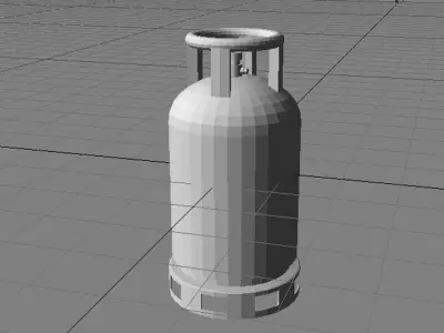 Gas Tank - Cylinder Type 1 3D model