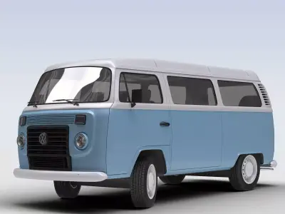 VW T2 Kombi 2013 3D model