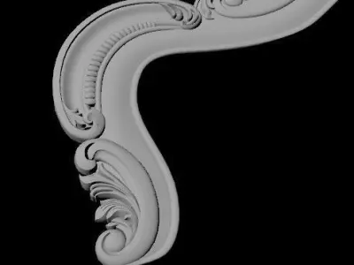 bed headboard and footboard 3D model