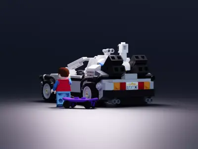 Delorean MC12 Back to the futur Lego  3D model