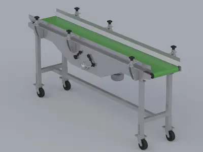 Center drive conveyor belt 3D model