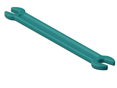 Plastic Double End Spanner Toy 3D model