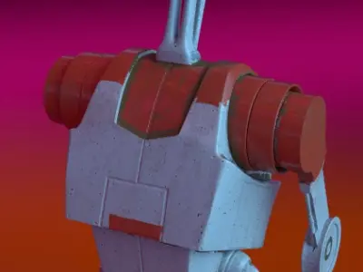 battledroid from star wars 3D model