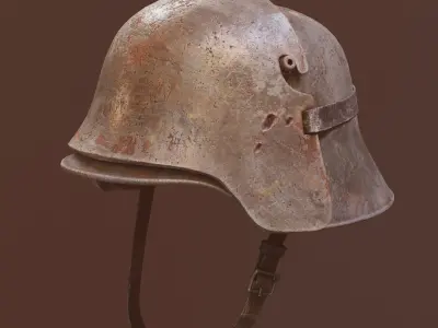 Stahlhelm Low-poly 3D model