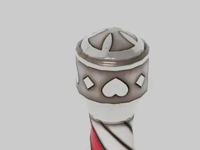 OB 00 11 vampire hunter stiletto Low-poly 3D model