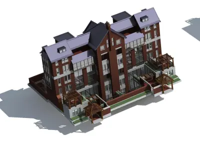 Villa apartment building 3D model