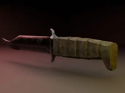 Knife Low-poly 3D model
