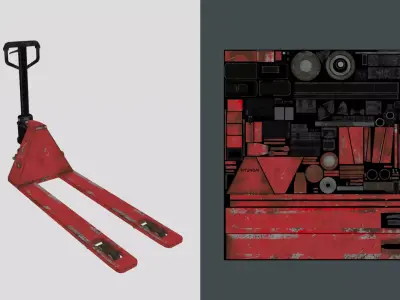 Pallet Truck Low-poly 3D model buy