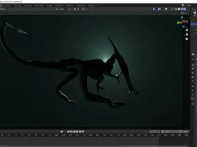 Alien Monster Free low-poly 3D model