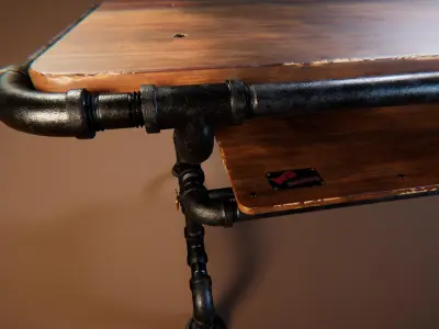 Coffee Table 5 Low-poly 3D model