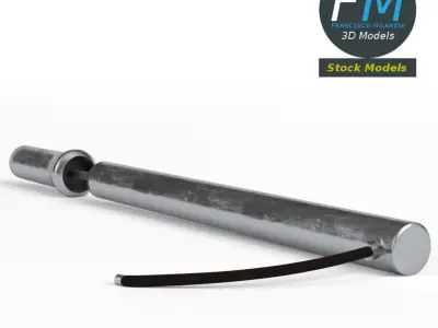 Bicycle pump 3D model