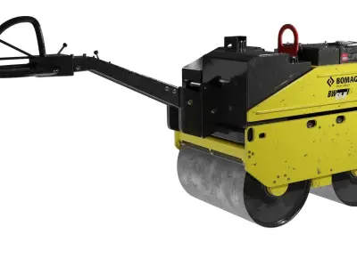 Vibrating Roller Bomag BW 65H 3D model