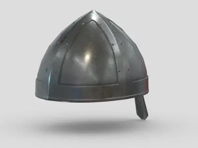 Medieval helmet 05 Low Poly PBR Realistic Low-poly 3D model