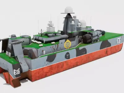 BORA-CLASS Russian Boat 3D model