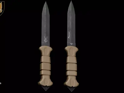 Wildsteer SAS dagger Low-poly 3D model