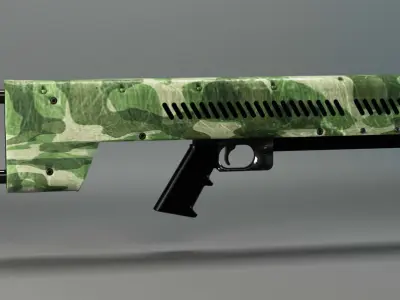 Laser carbine 3D model
