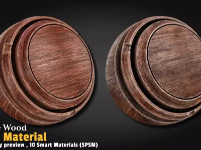 Base Wood Smart Material Substance 3d Painter Texture