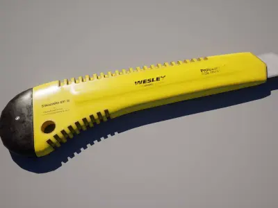 Cutter Knife Low-poly 3D model purchase