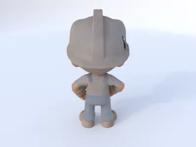 Factory Worker male 3D model