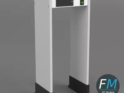Airport metal detector 3D model