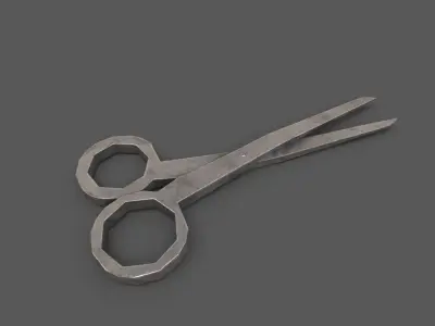 scissors Low-poly 3D model purchase