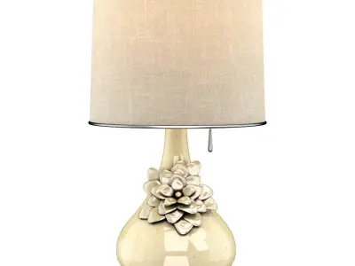Table Lamps Stone Flower 3D model