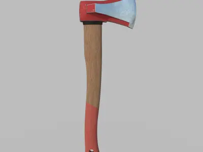 Realiastic Ax  Low-poly 3D model