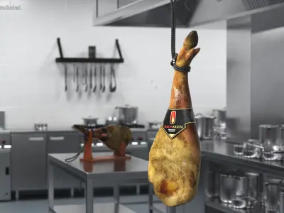 Jamonarium Iberico Ham Leg Whole 3D model