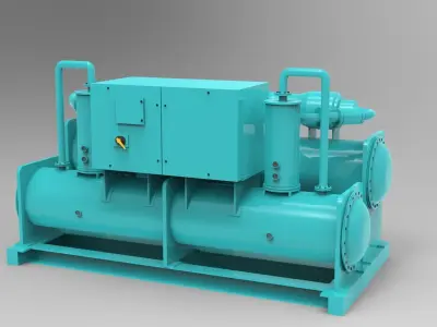 Water Cooled Chillers Model 3D model
