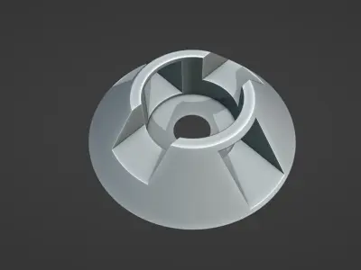Tapered Deep Groove  Low-poly 3D model