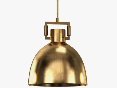 MACHINIST METAL CLOCHE PENDANT 3D model