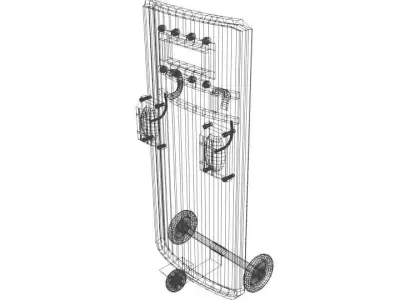 Personal Armor Shield - Roller Ballistic Shield 3D model