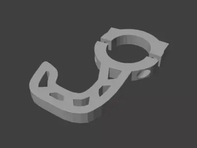 Steering wheel and helmet hook rollcage - Race drift car 3D print model