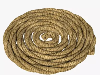 Folded Rope  Low-poly 3D model