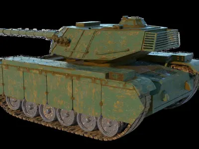 M60 Tank Low-poly 3D model