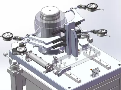 Stator runout detection machine 3D model