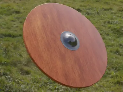 Viking Shield Low-poly 3D model 26